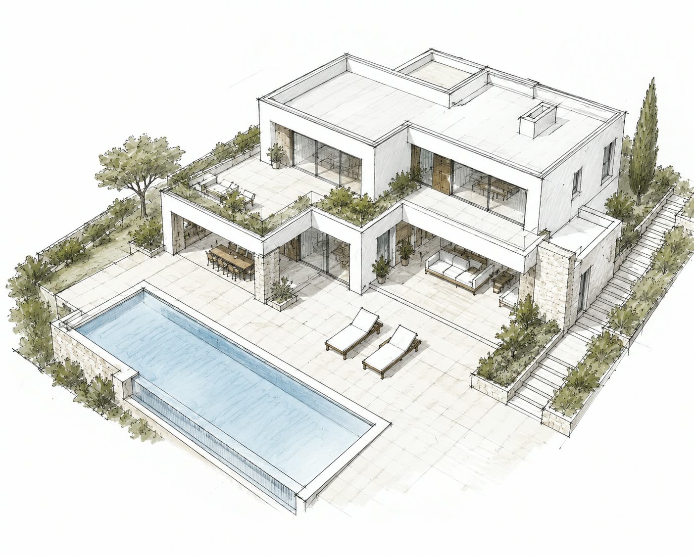 Plano de villa